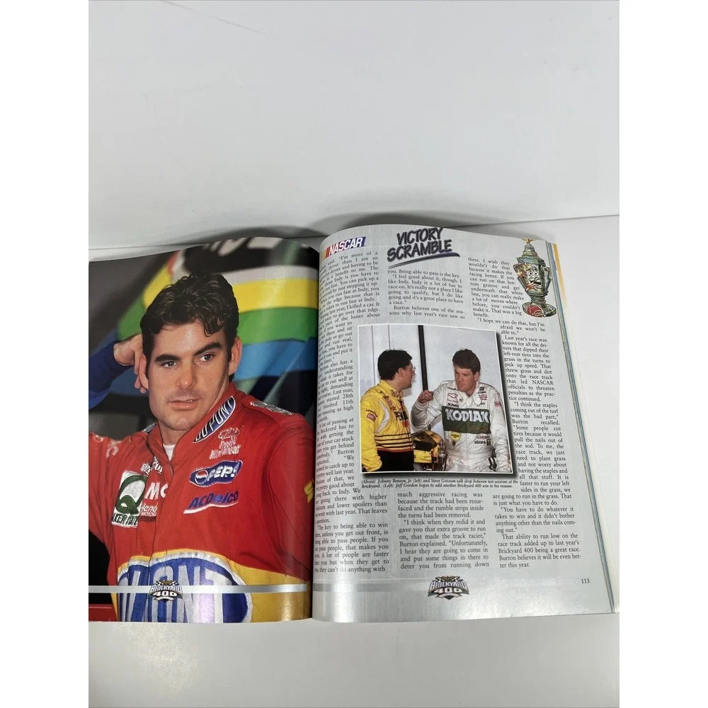 1997‎ NASCAR Brickyard 400 Official Program Dale Jarrett  Rusty Wallace Racing